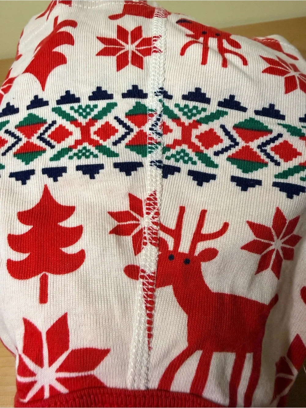 Hanna Andersson Dear Deer Holiday Dog Pajamas Matching Christmas PJ’s XS Organic